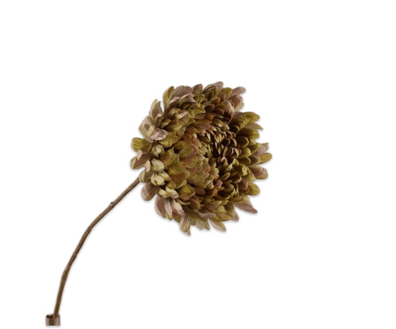 Chrysant roze groen - Silk-ka - H76 cm