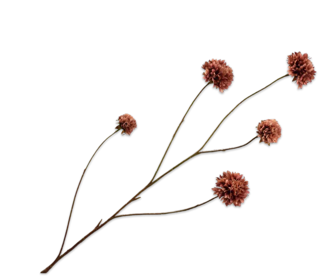 Korenbloem bruin - Silk-ka - H91 cm