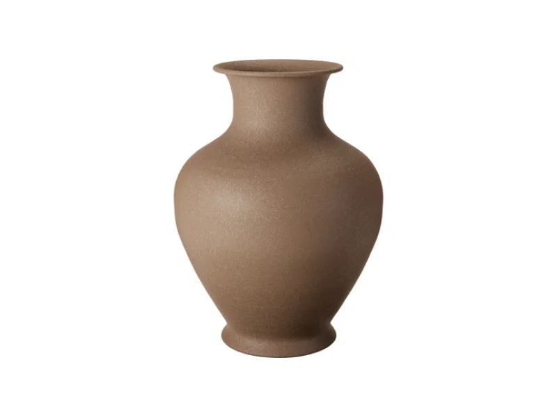 Vaas metaal bruin H31 cm