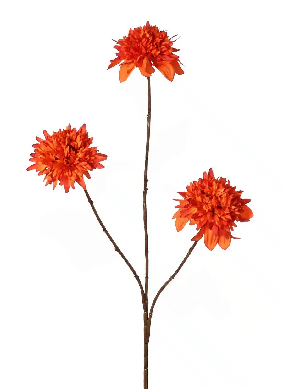 Chrysant oranje - H76 cm